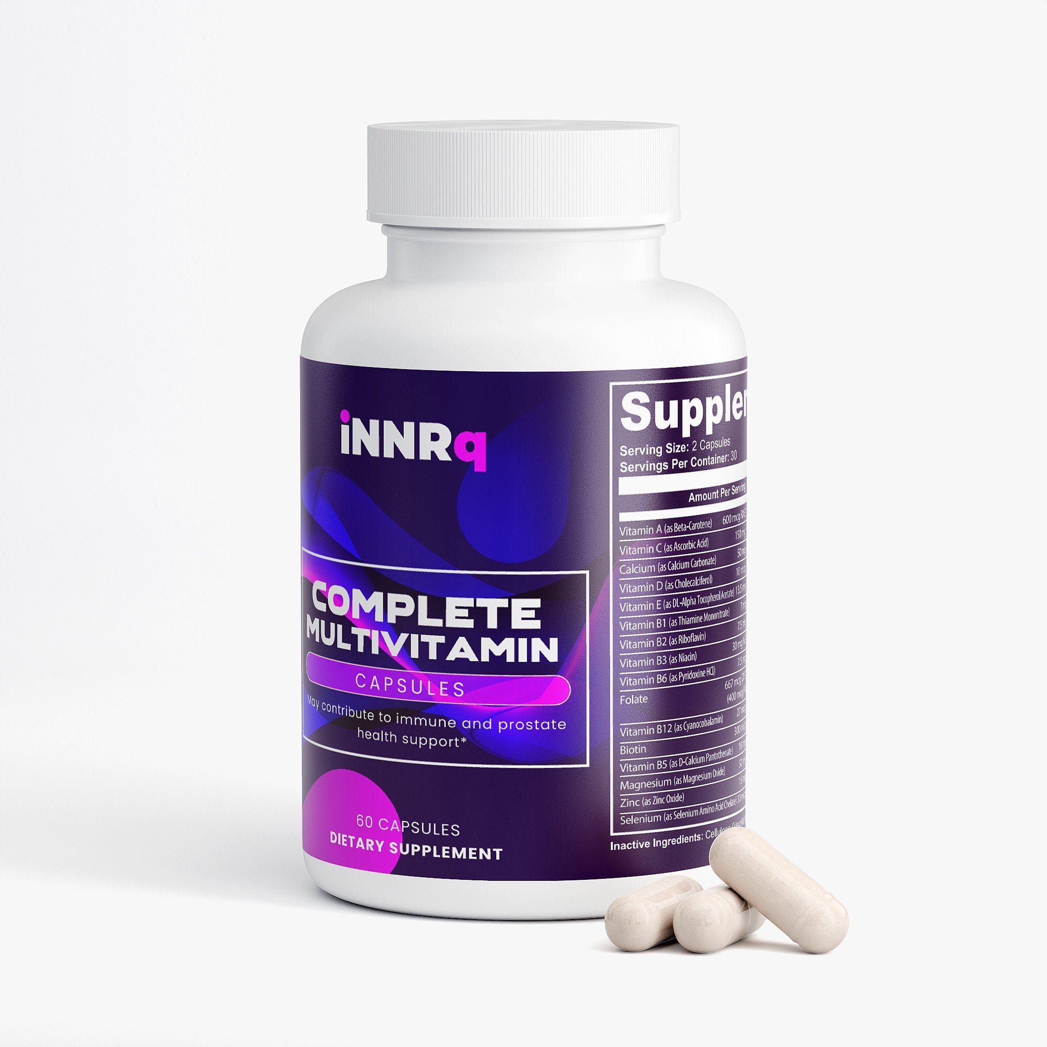 Complete Multivitamin Capsules with Biotin, Magnesium & Herbal Extracts | iNNRq